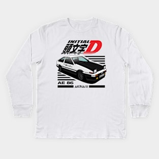 AE86 Initial D Kids Long Sleeve T-Shirt